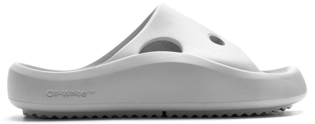 Off-White Meteor Padded Light Grey Slide | Hype Vault Kuala Lumpur