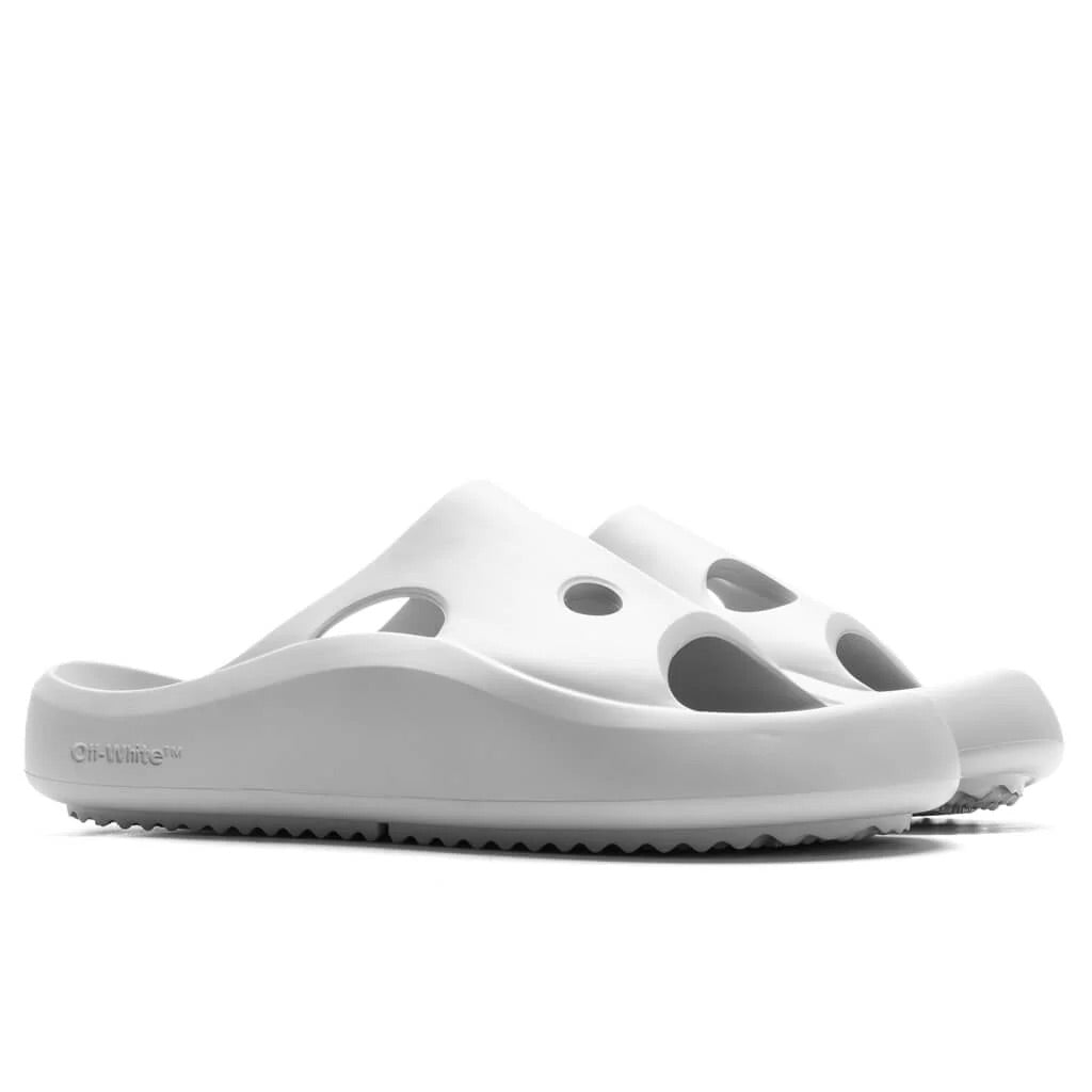 Off-White Meteor Padded Light Grey Slide | Hype Vault Kuala Lumpur