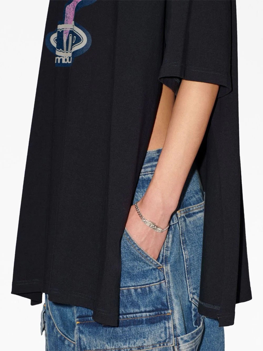 AMBUSH Side Splits Graphic T-Shirt Tap Shoe Purple | Hype Vault Kuala Lumpur