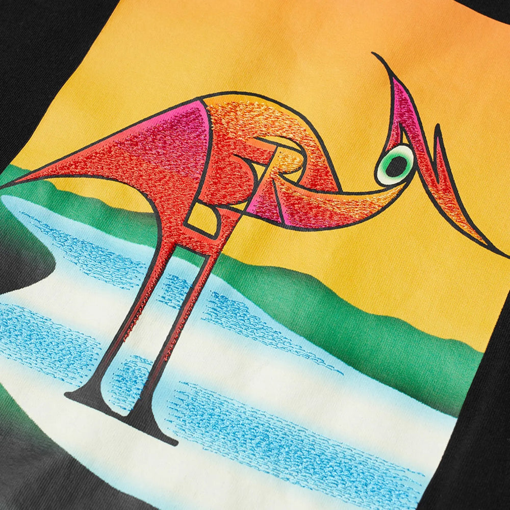 Heron Preston Heron Abstract Oversized T-Shirt Black Orange | Hype Vault Kuala Lumpur