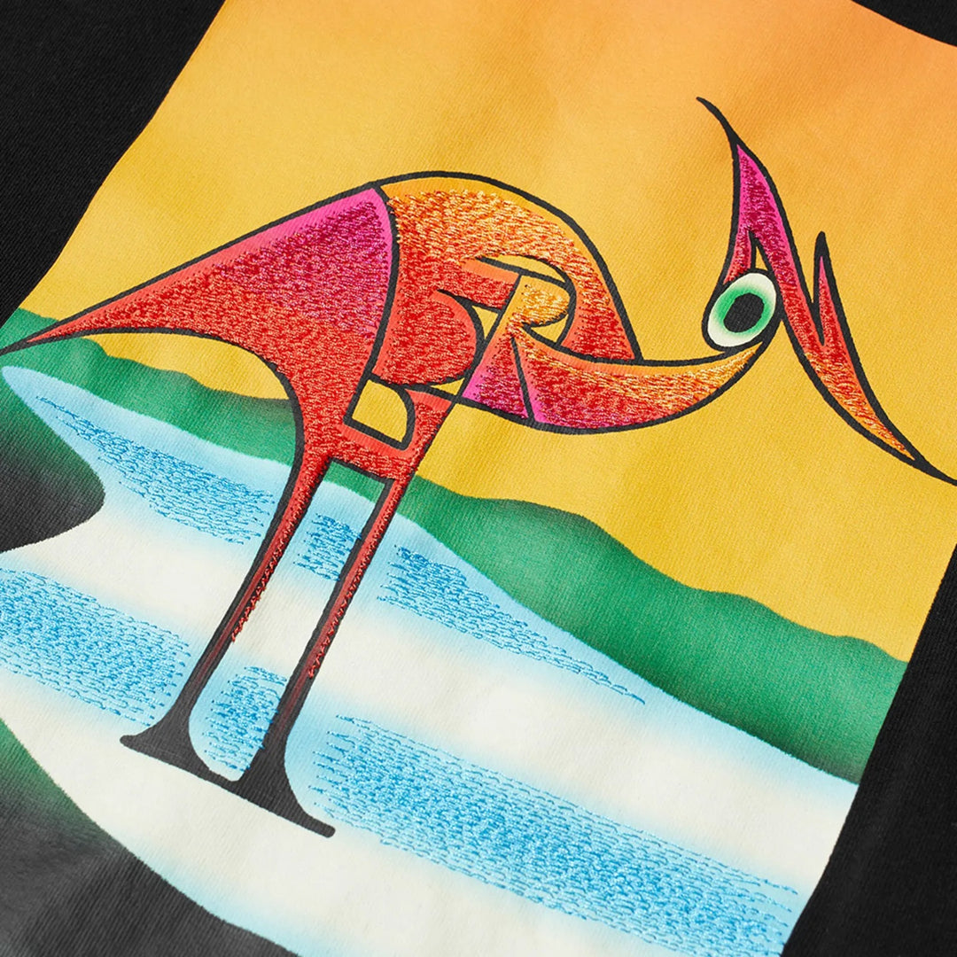 Heron Preston Heron Abstract Oversized T-Shirt Black Orange | Hype Vault Kuala Lumpur