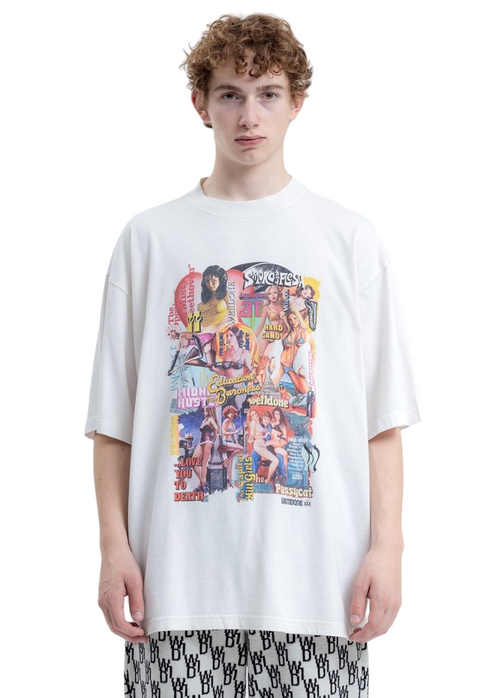 We11done New Movie Collage T-Shirt White | Hype Vault Kuala Lumpur