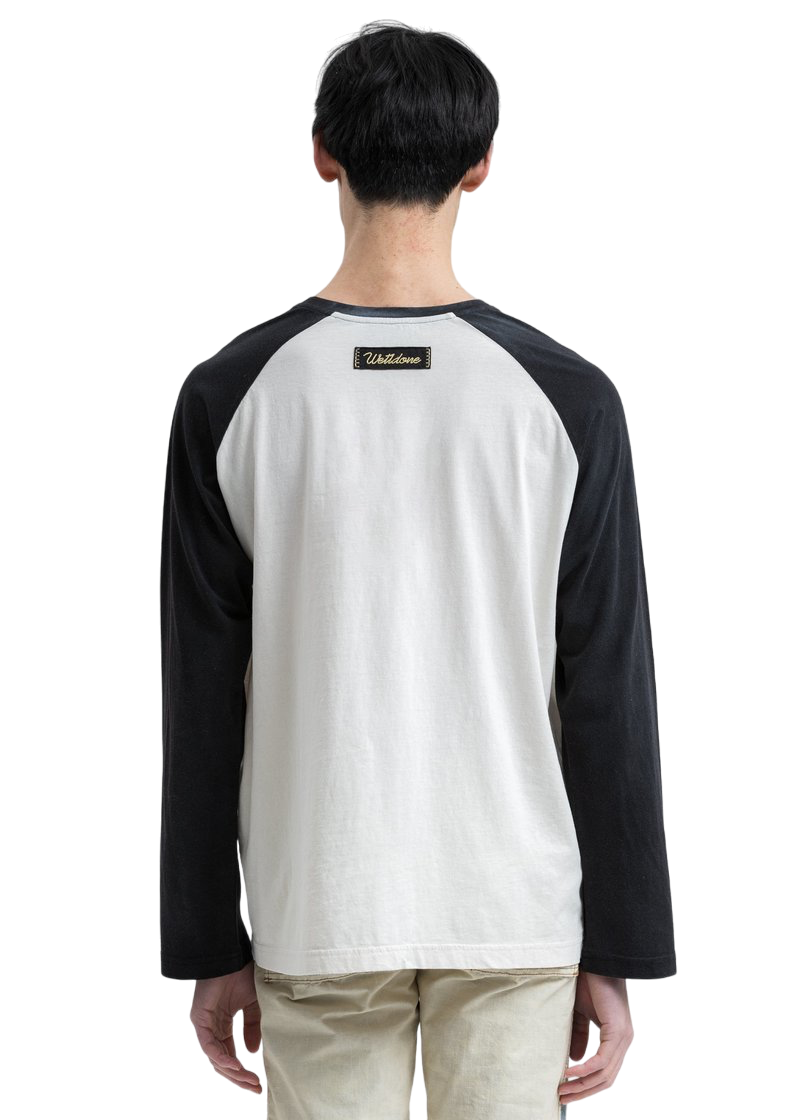 We11done Black Monster Long Sleeve Raglan T-Shirt | Hype Vault Kuala Lumpur