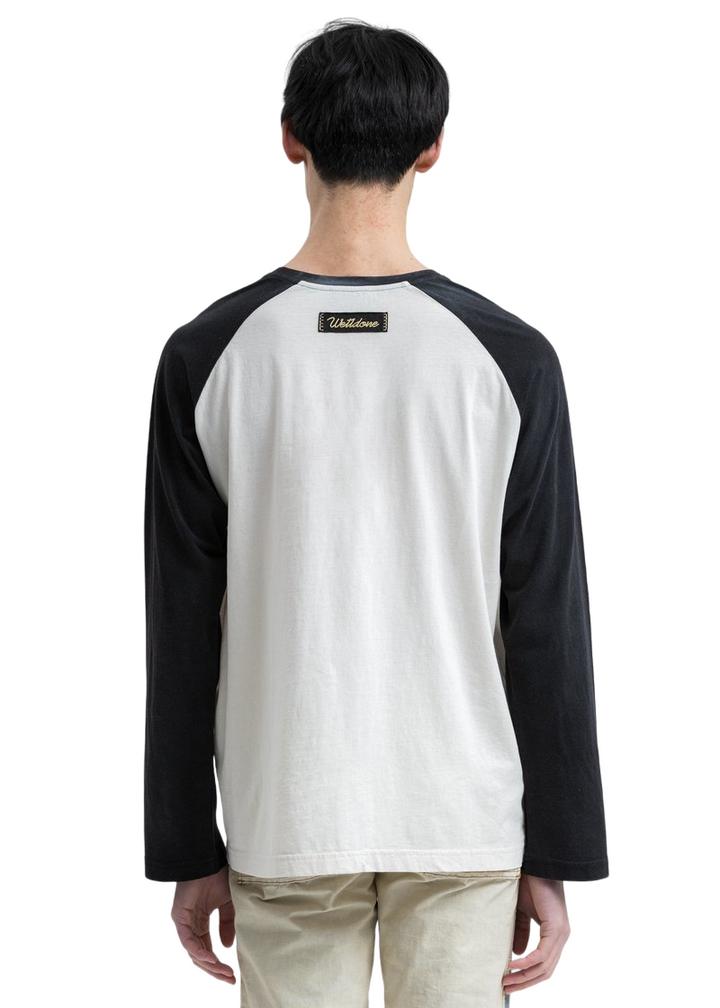 We11done Black Monster Long Sleeve Raglan T-Shirt | Hype Vault Kuala Lumpur