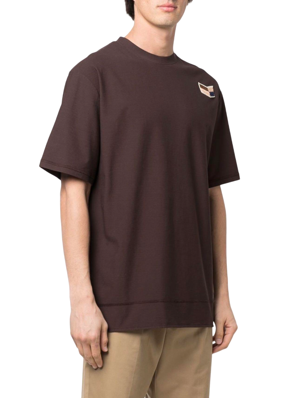 Jil Sander Logo Patch Crewneck T-Shirt Brown | Hype Vault Kuala Lumpur