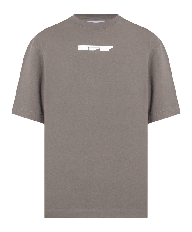 Off-White Teddy Arrow Oversized Skate S/S Steel Iron White T-Shirt