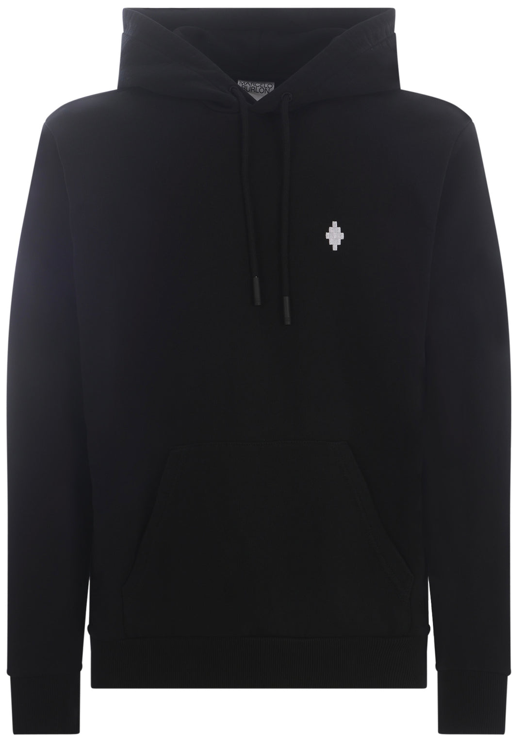 Marcelo Burlon Cross Regular Hoodie Black White | Hype Vault Kuala Lumpur