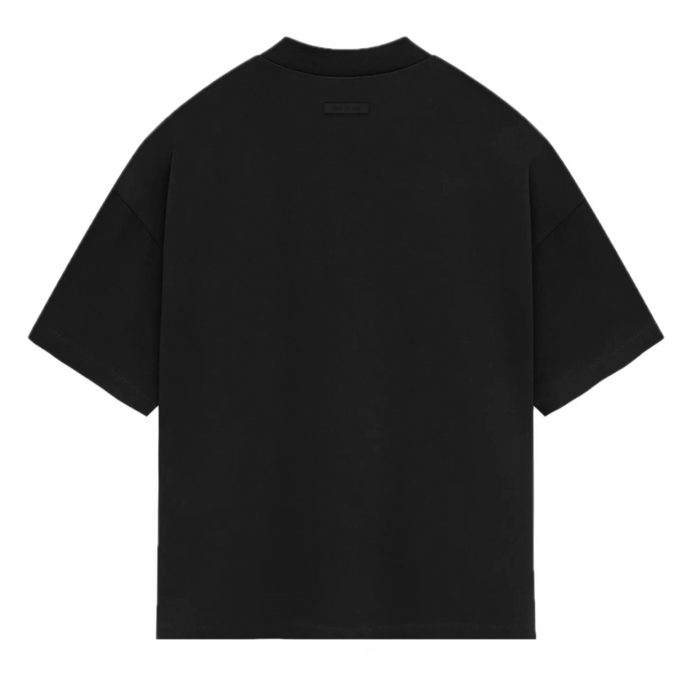 Fear of God Essentials Heavy Jersey Tee 'Jet Black' (FW23) | Hype Vault