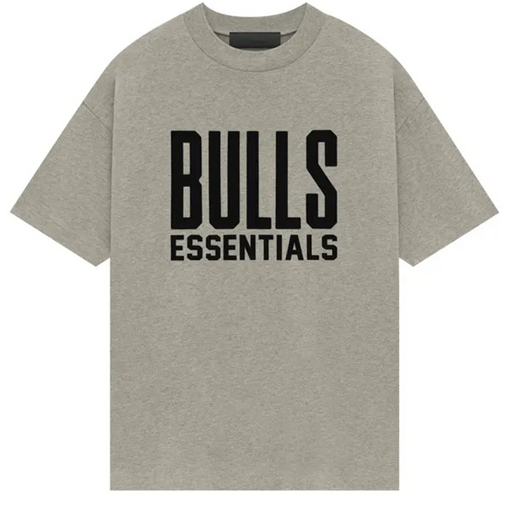 Fear of God Essentials Essentials Bulls Tee ‘Warm Heather Grey’ | Hype Vault