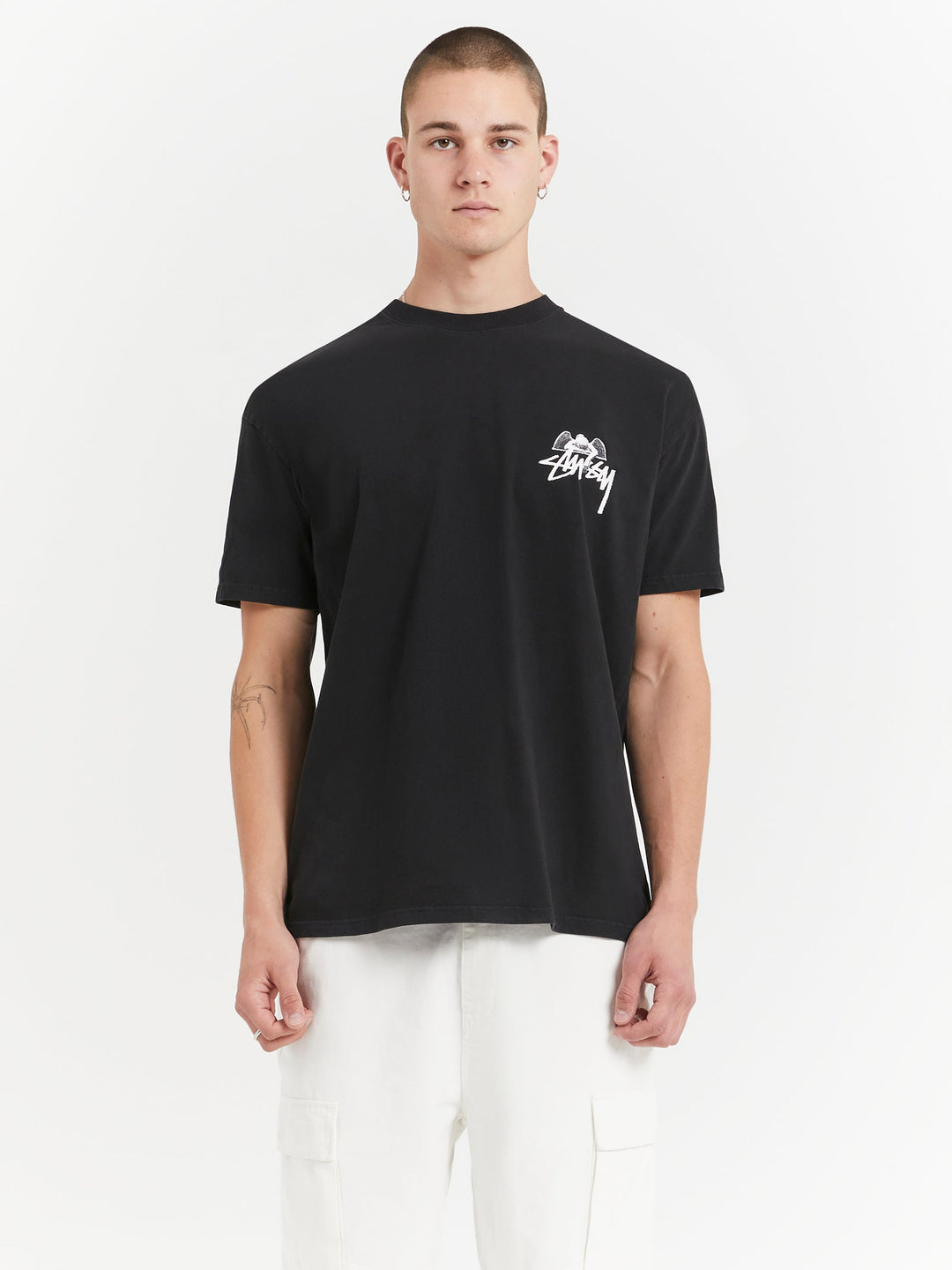 Stussy Angel Tee Black | Hype Vault Kuala Lumpur | Asia's Top Trusted High-End Sneakers and Streetwear Store