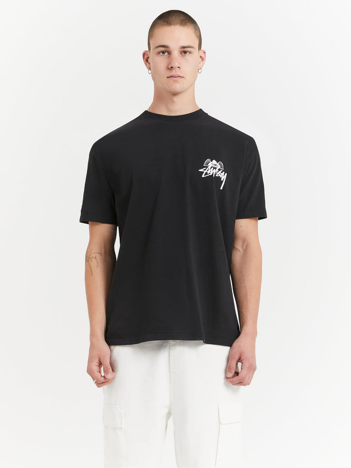 Stussy Angel Tee Black | Hype Vault Kuala Lumpur | Asia's Top Trusted High-End Sneakers and Streetwear Store