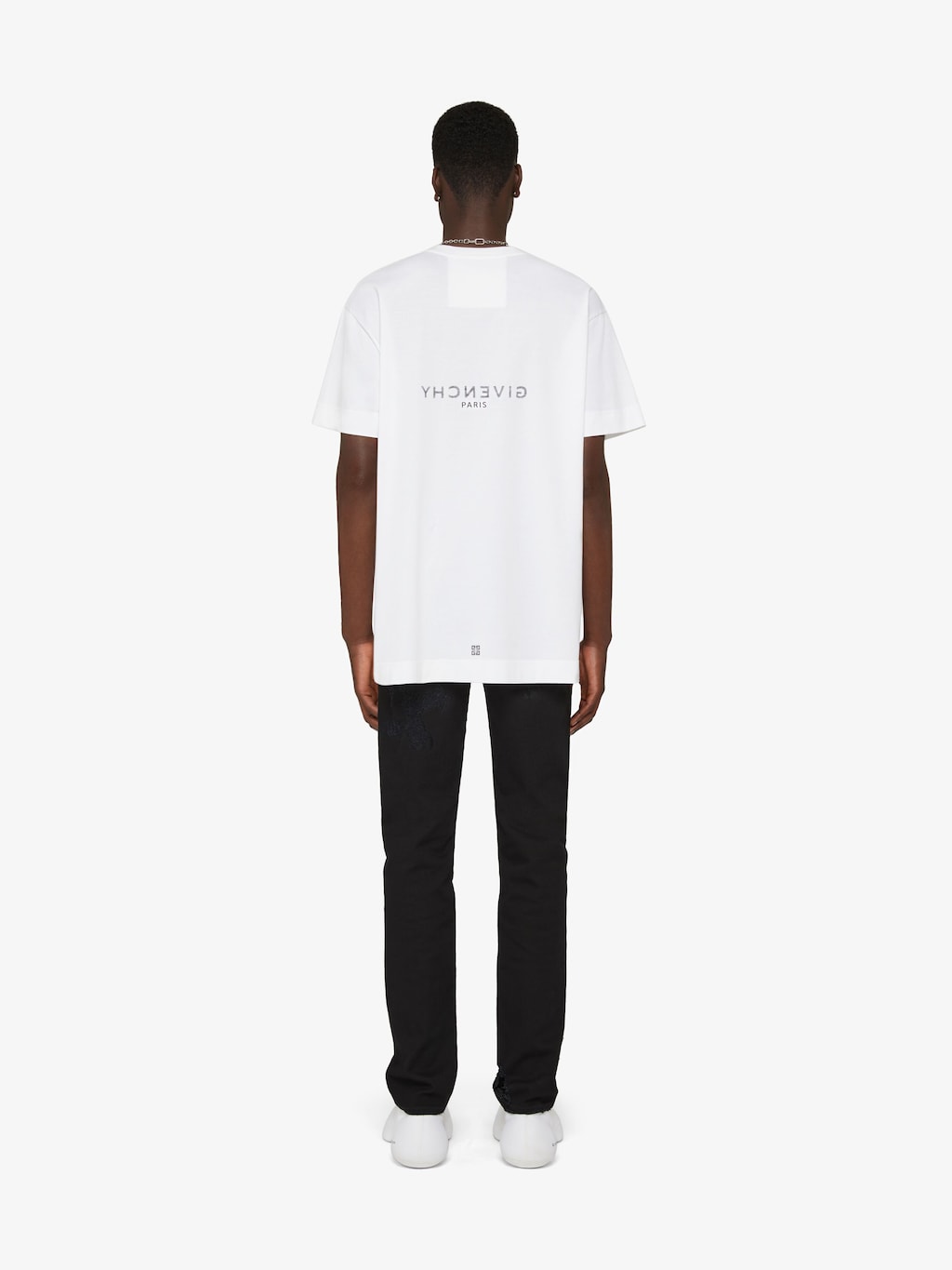 Givenchy Reverse T-Shirt White Oversized Fit | Hype Vault Kuala Lumpur | Asia's Top Trusted High-End Sneakers and Streetwear Store | Guaranteed 100% authentic