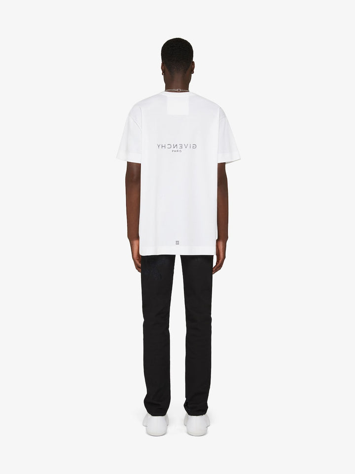 Givenchy Reverse T-Shirt White Oversized Fit | Hype Vault Kuala Lumpur | Asia's Top Trusted High-End Sneakers and Streetwear Store | Guaranteed 100% authentic
