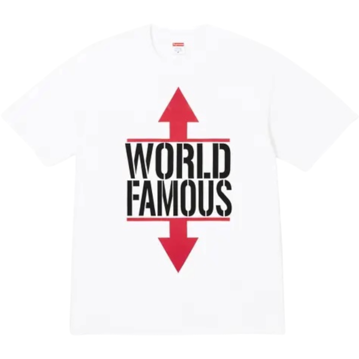 Supreme World Famous Tee 'White' (SS26) – Hype Vault