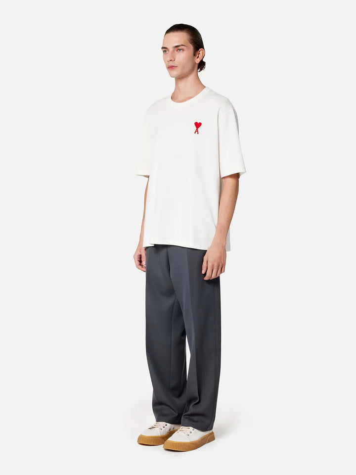 Ami De Coeur Embroidered Heavy Organic Cotton T-Shirt ‘Natural White’ - Hype Vault - Authentic Luxury, Sneakers, Streetwear and Collectibles