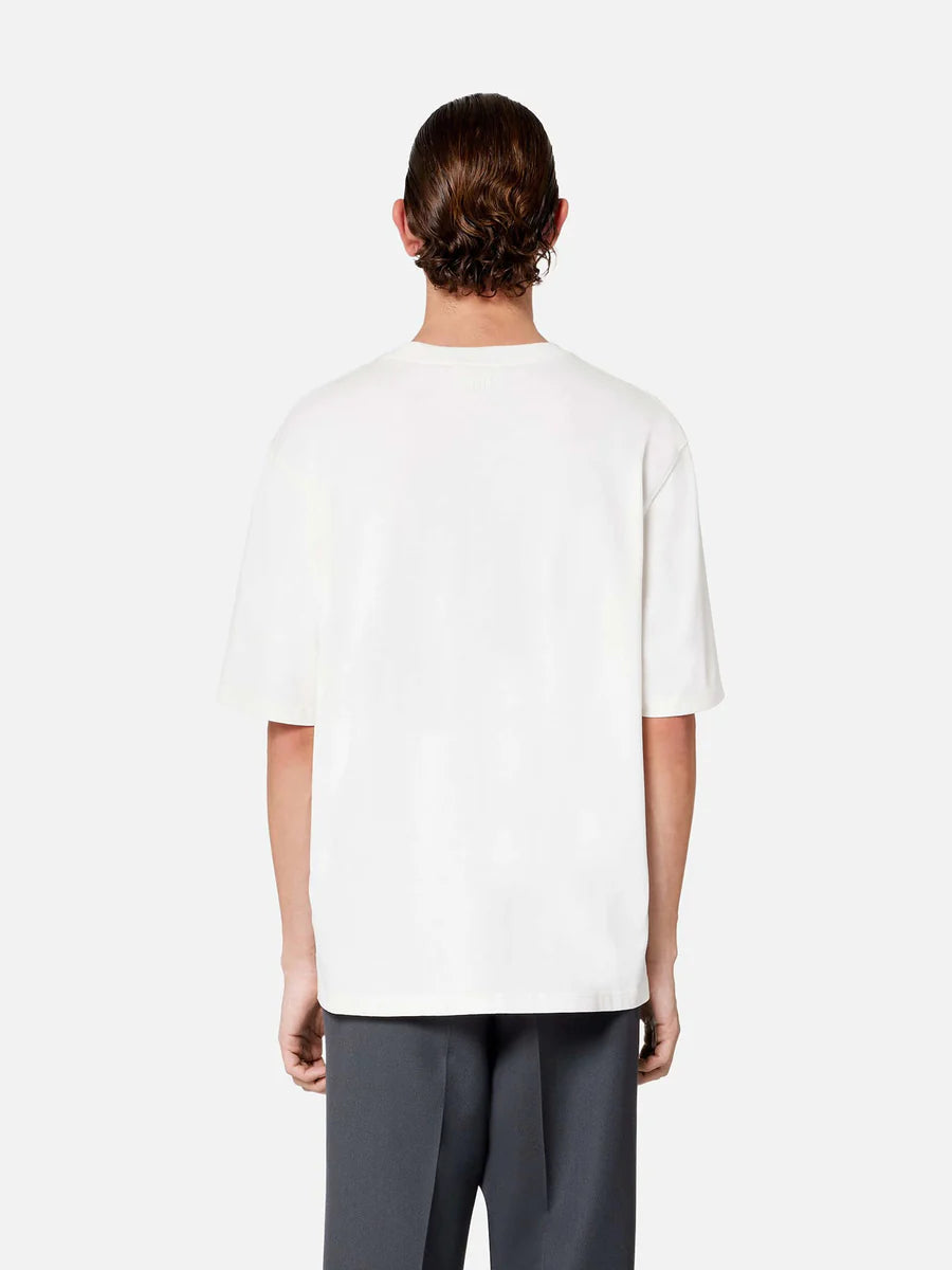 Ami De Coeur Embroidered Heavy Organic Cotton T-Shirt ‘Natural White’ - Hype Vault - Authentic Luxury, Sneakers, Streetwear and Collectibles