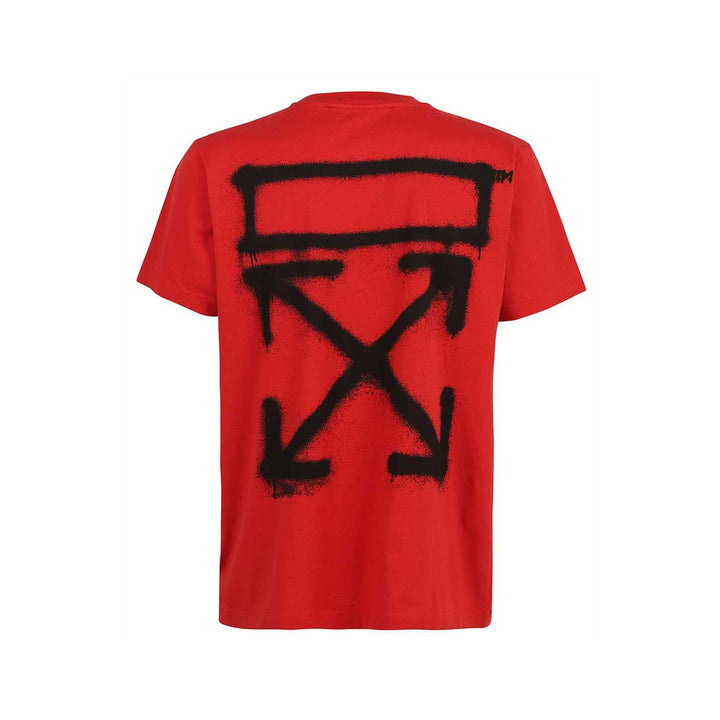 Off-White Spray Marker Arrows Slim Red T-Shirt