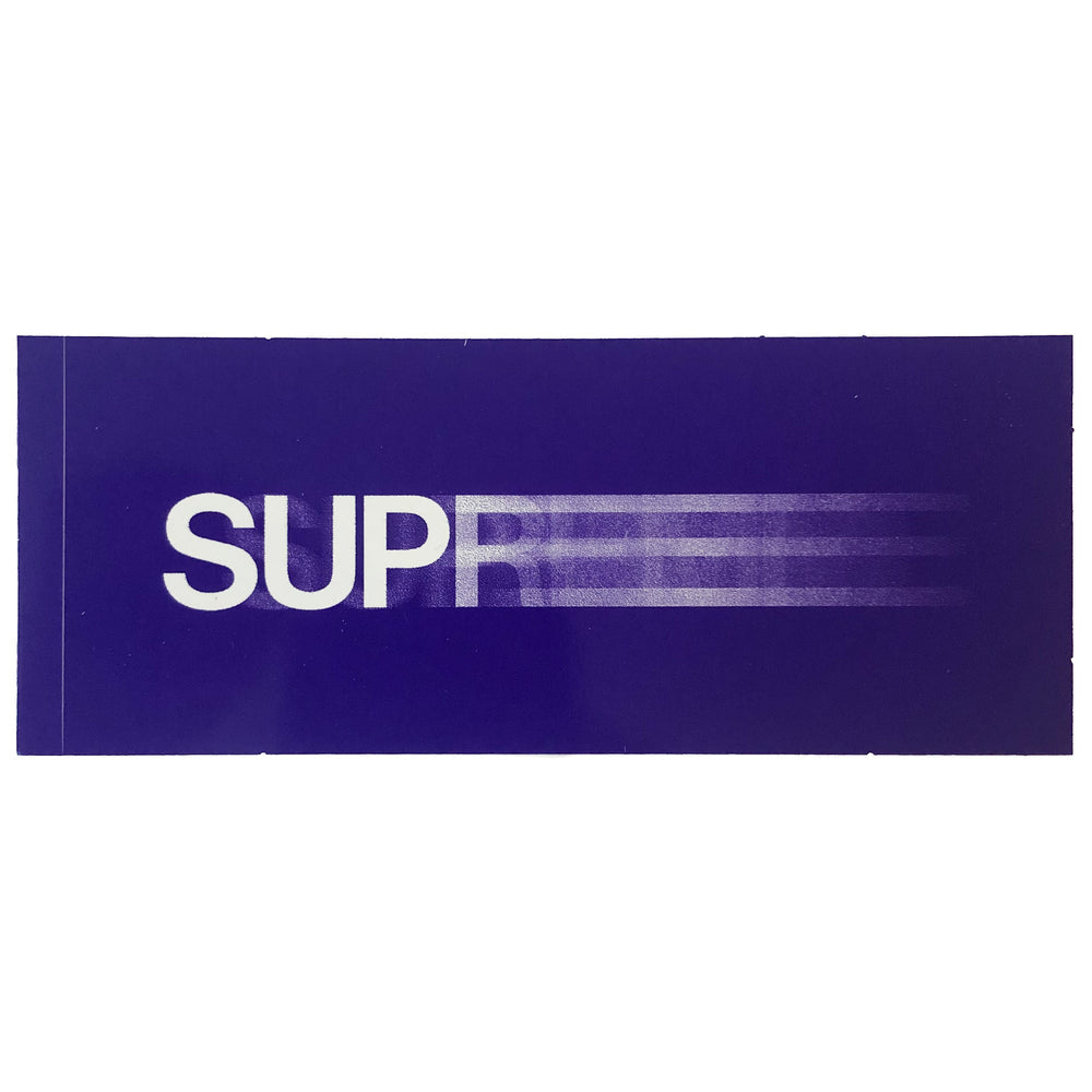 Supreme purple sticker sale