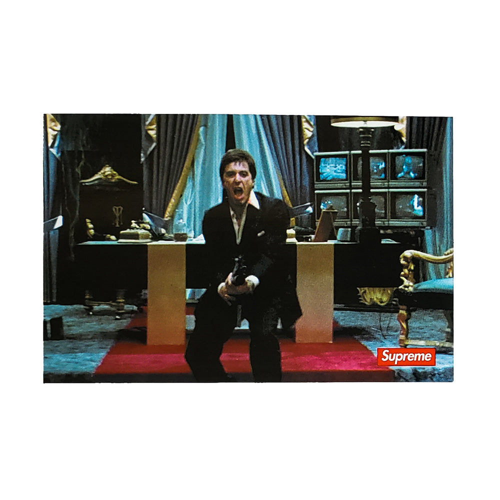 Supreme Scarface Say Hello To My Little Friend Sticker | Hype Vault Kuala Lumpur | Asia's Top Trusted High-End Sneakers and Streetwear Store