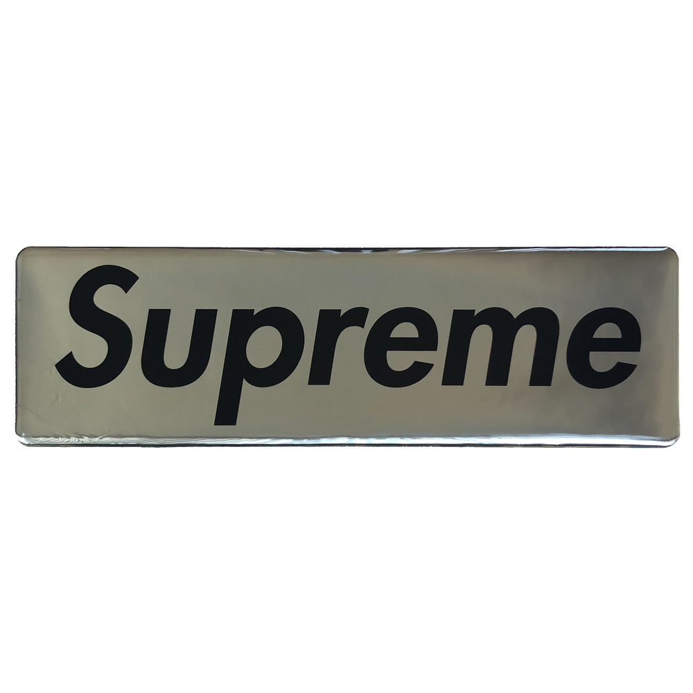 Supreme Plastic Box Logo Silver Sticker | Hype Vault Kuala Lumpur | Asia's Top Trusted High-End Sneakers and Streetwear Store
