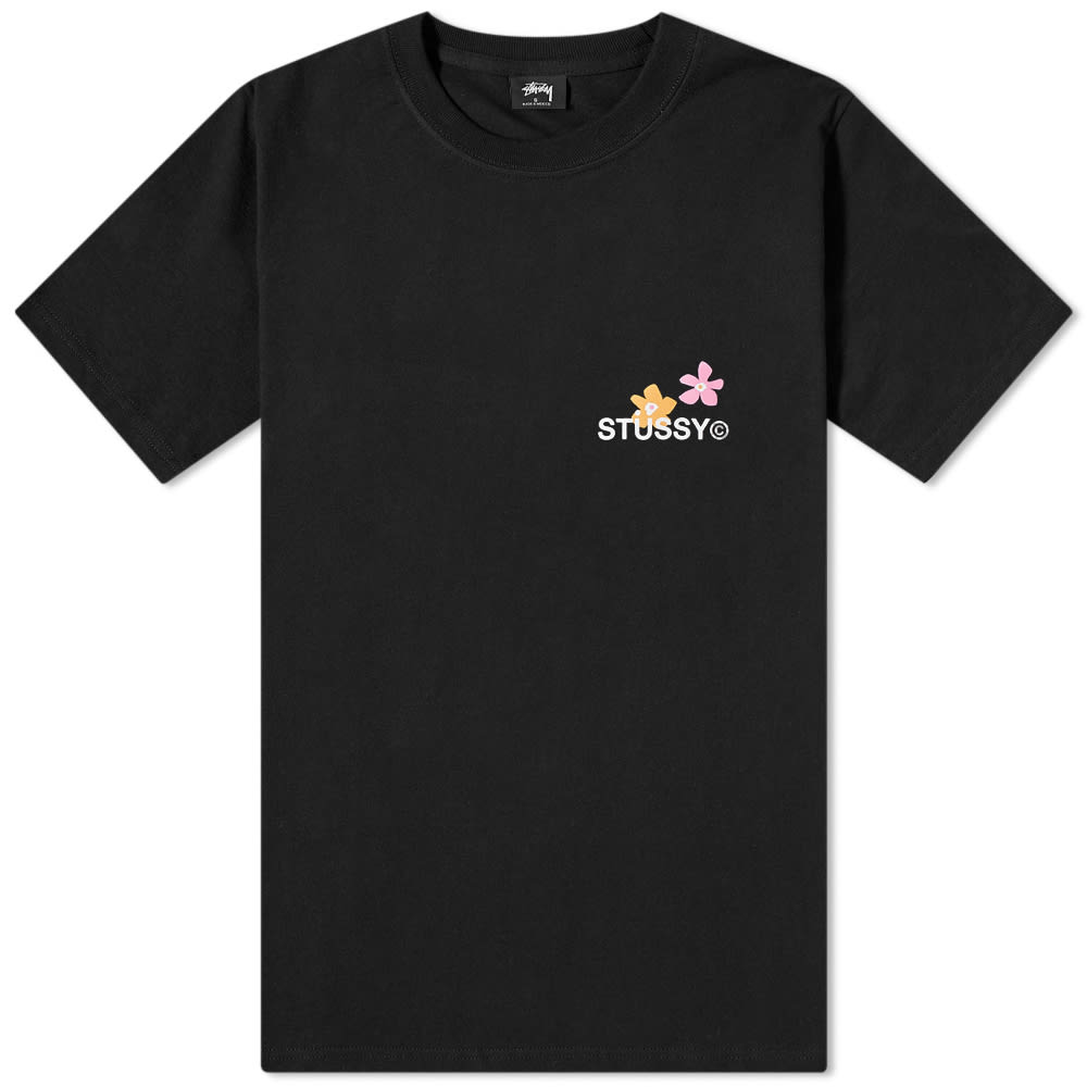 【Stussy】 ITP Flower T-Shirt Black Stussy Itp Flower Tee - POIZON