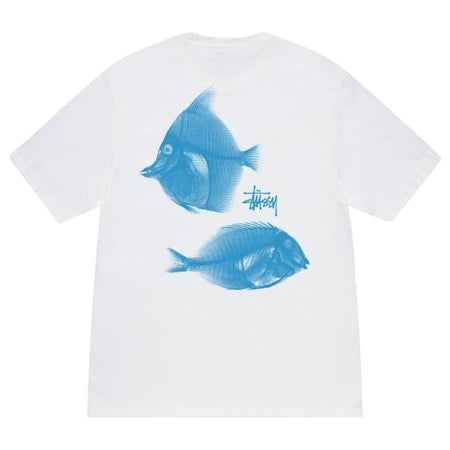 Stussy X-Ray Fishin Tee ‘White’ (SS25) | Hype Vault