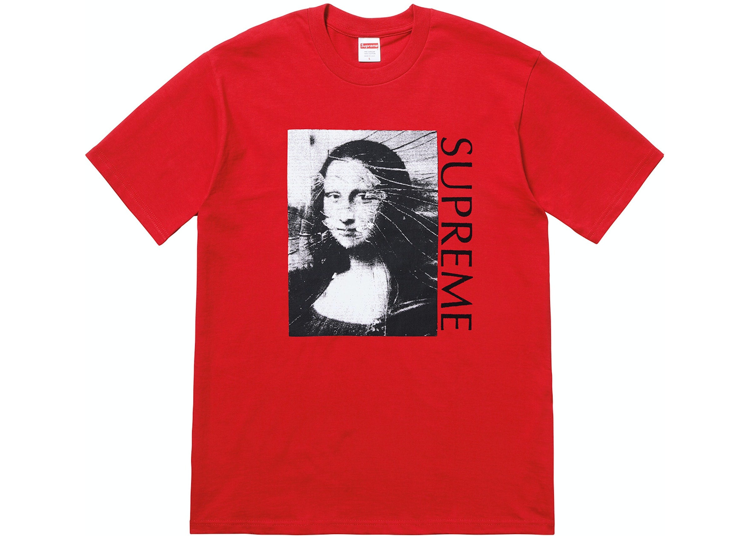 Supreme Mona Lisa Tee Red – Hype Vault