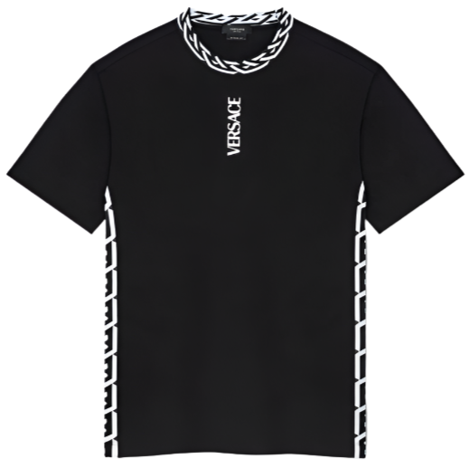 Versace T-Shirt Tessuto Jersey Cotone Con Stampa E Smacchinati | Hype Vault Kuala Lumpur