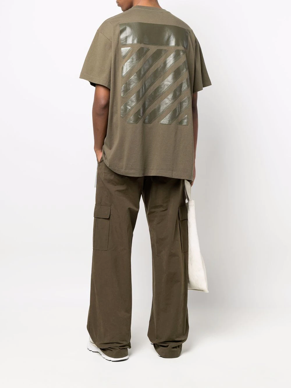 Off-White Diag Tab Over S/S T-Shirt Army Green | Hype Vault Kuala Lumpur | Asia's Top Trusted High-End Sneakers and Streetwear Store