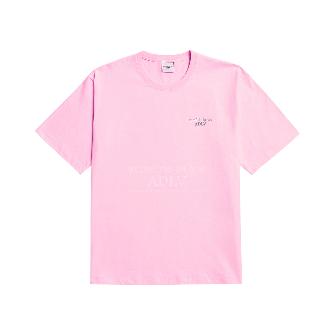 acmé de la vie (ADLV) Glossy Basic Logo Short Sleeve T-Shirt 2 Pink | Hype Vault Kuala Lumpur | Asia's Top Trusted High-End Sneakers and Streetwear Store