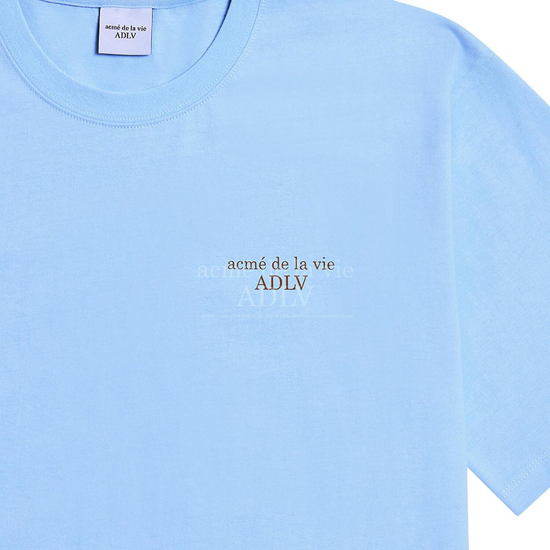 acmé de la vie (ADLV) Glossy Basic Logo Short Sleeve T-Shirt 2 Sky Blue | Hype Vault Kuala Lumpur | Asia's Top Trusted High-End Sneakers and Streetwear Store