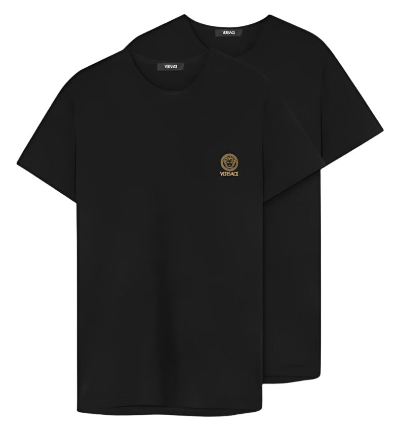 Versace Medusa Undershirt 2-Pack Black | Hype Vault Kuala Lumpur