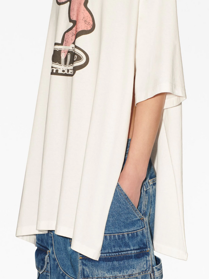 AMBUSH Side Splits Graphic T-Shirt Blanc De Black | Hype Vault Kuala Lumpur