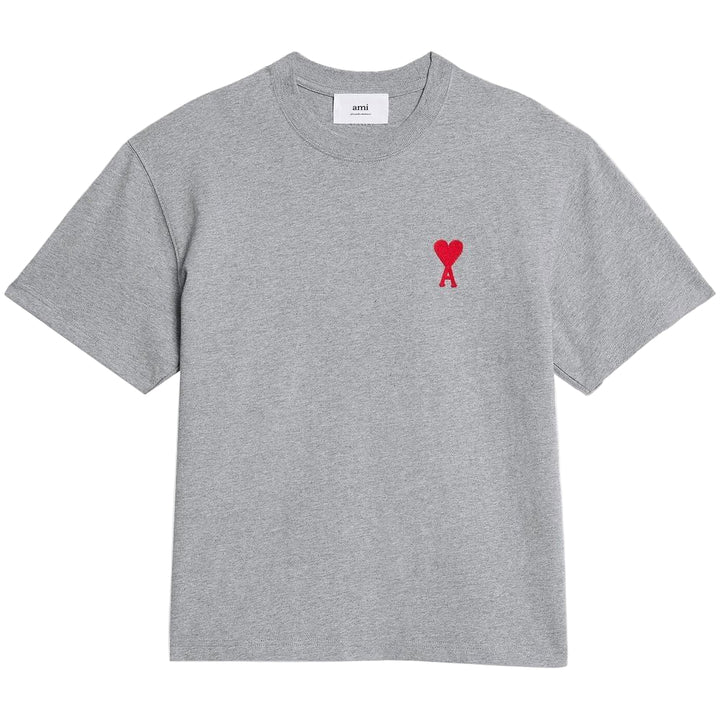 Ami De Coeur Embroidered Heavy Organic Cotton T-Shirt ‘Grey’ | Hype Vault