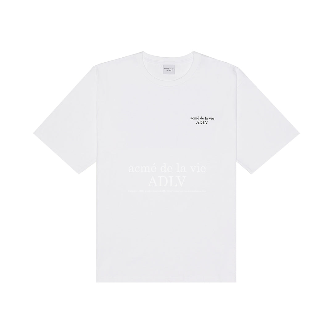 acmé de la vie (ADLV) Glossy Basic Logo Short Sleeve T-Shirt 2 White | Hype Vault Kuala Lumpur | Asia's Top Trusted High-End Sneakers and Streetwear Store