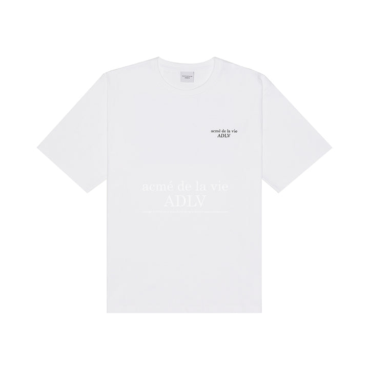 acmé de la vie (ADLV) Glossy Basic Logo Short Sleeve T-Shirt 2 White | Hype Vault Kuala Lumpur | Asia's Top Trusted High-End Sneakers and Streetwear Store
