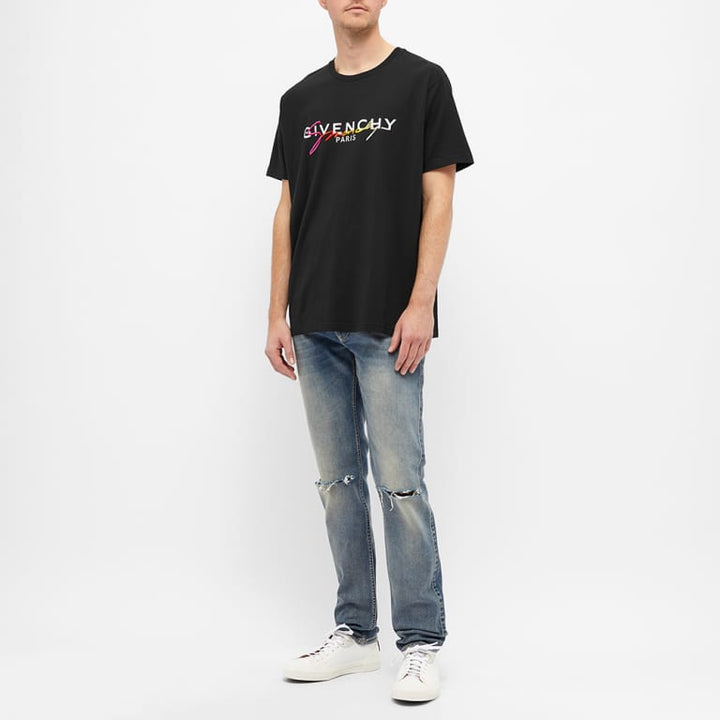 Givenchy Rainbow Signature Logo T-Shirt Regular Fit | Hype Vault Kuala Lumpur | Asia's Top Trusted High-End Sneakers and Streetwear Store