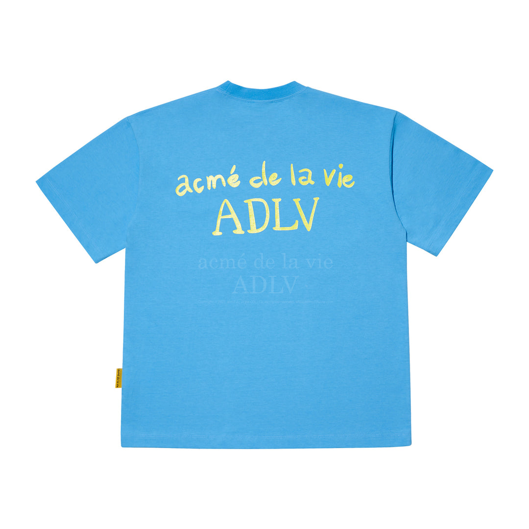 acmé de la vie (ADLV) Glossy Basic Logo Short Sleeve T-Shirt Blue | Hype Vault Kuala Lumpur | Asia's Top Trusted High-End Sneakers and Streetwear Store
