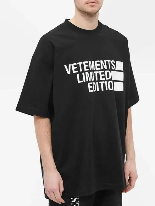 Vetements Big Logo Limited Edition T-Shirt Black/White – Hype Vault