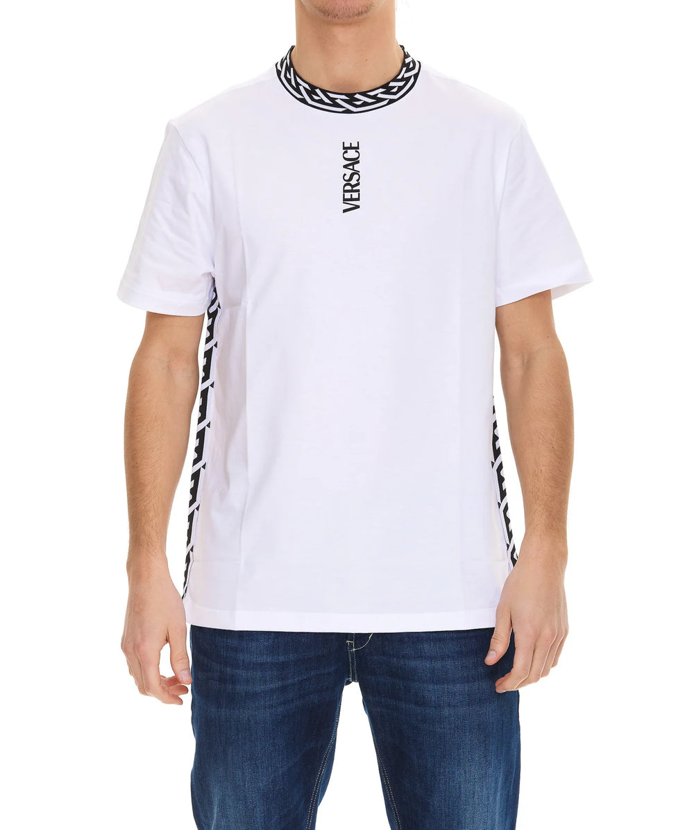 Versace T-Shirt Tessuto Jersey Cotone Con Stampa E Smacchinati | Hype Vault Kuala Lumpur