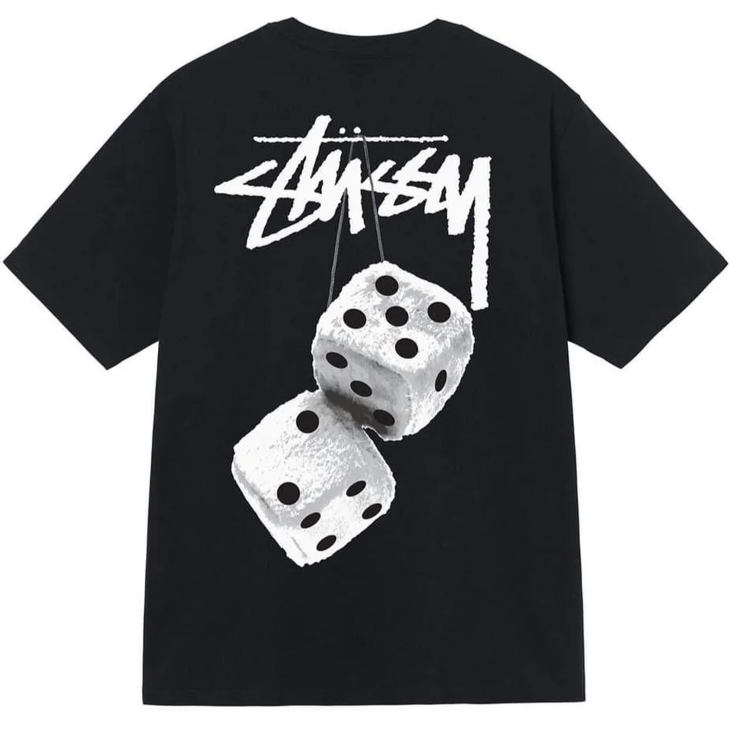 STUSSY Fuzzy Dice Tシャツ XLサイズ 新品 ブラック Stussy Fuzzy Dice Tee Black – Hype Vault