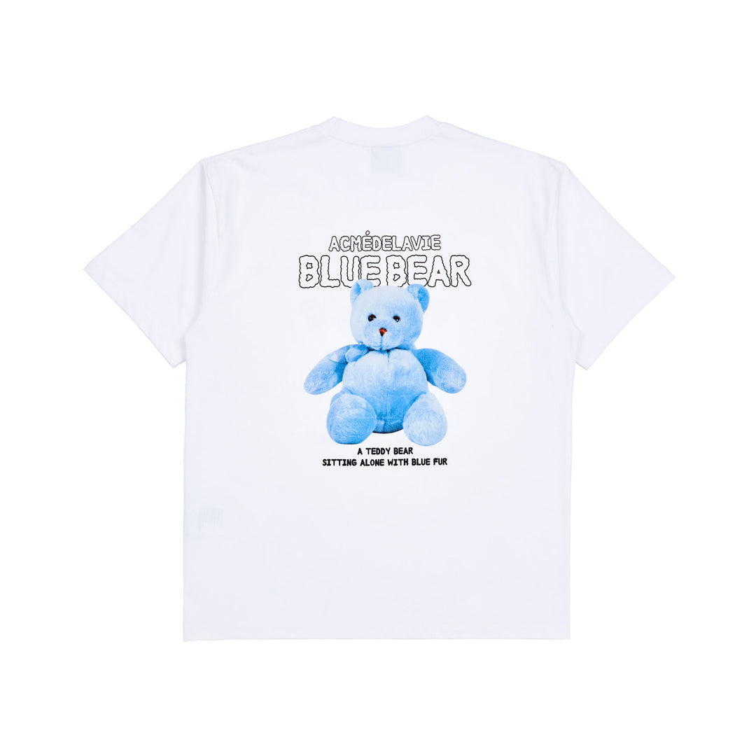 acmé de la vie (ADLV) Blue Teddy Bear Short Sleeve T-Shirt White | Hype Vault Kuala Lumpur | Asia's Top Trusted High-End Sneakers and Streetwear Store