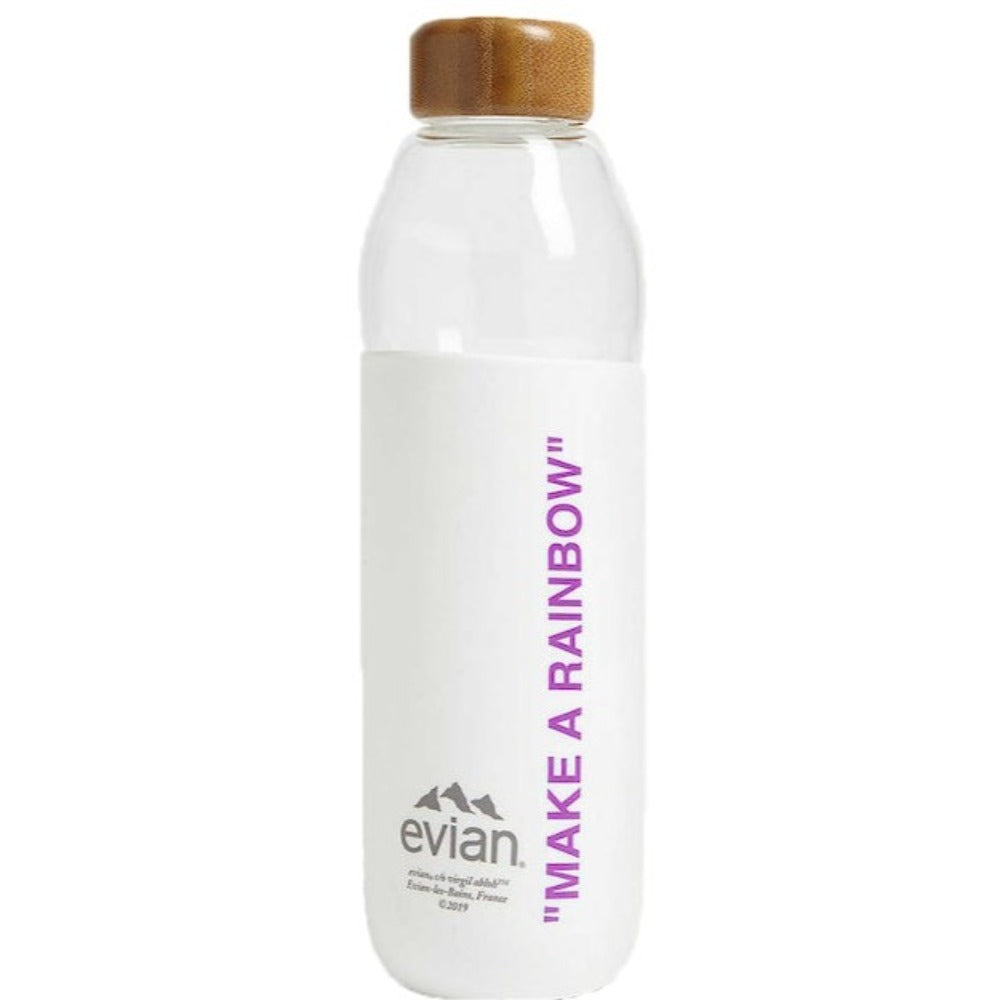 Evian By Virgil Abloh x SOMA Glass Water Bottle 'Make a Rainbow' Purple | Hype Vault Kuala Lumpur | Asia's Top Trusted High-End Sneakers and Streetwear Store