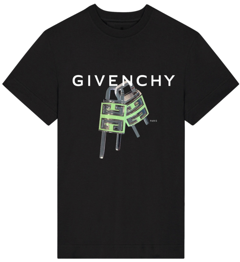 Givenchy 4G Lock T-Shirt Black Slim Fit | Hype Vault Kuala Lumpur | Asia's Top Trusted High-End Sneakers and Streetwear Store | Guaranteed 100% authentic
