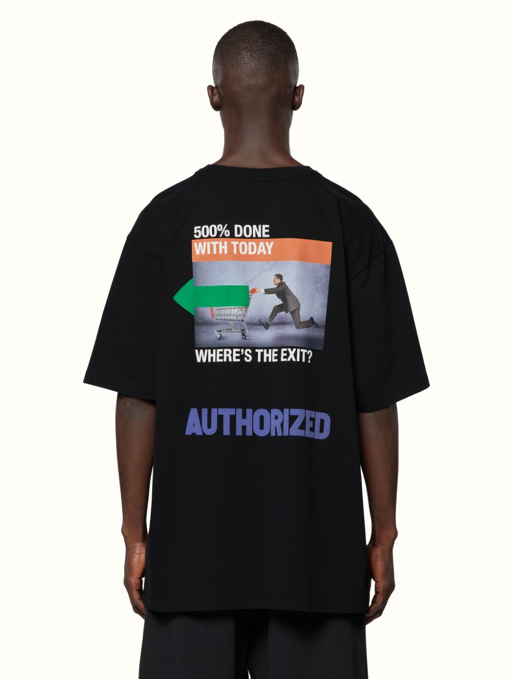 Heron Preston SS Tee OS A.F. Authorized Black | Hype Vault Kuala Lumpur | Asia's Top Trusted High-End Sneakers and Streetwear Store