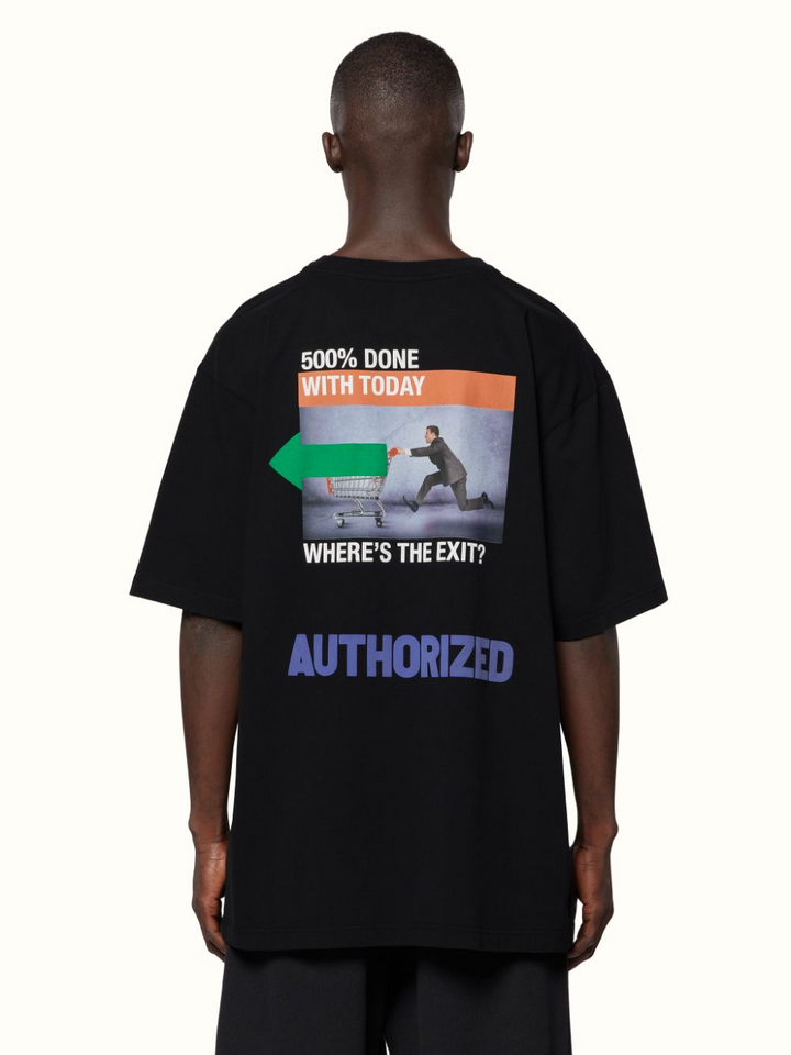 Heron Preston SS Tee OS A.F. Authorized Black | Hype Vault Kuala Lumpur | Asia's Top Trusted High-End Sneakers and Streetwear Store