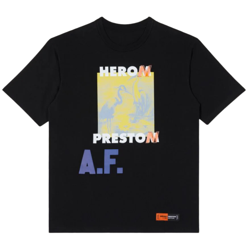Heron Preston SS Tee OS A.F. Authorized Black | Hype Vault Kuala Lumpur | Asia's Top Trusted High-End Sneakers and Streetwear Store