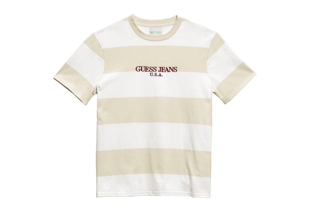 Guess Farmers Market Rugby STripe Tee Winter White | Hype Vault Kuala Lumpur | Asia's Top Trusted High-End Sneakers and Streetwear Store