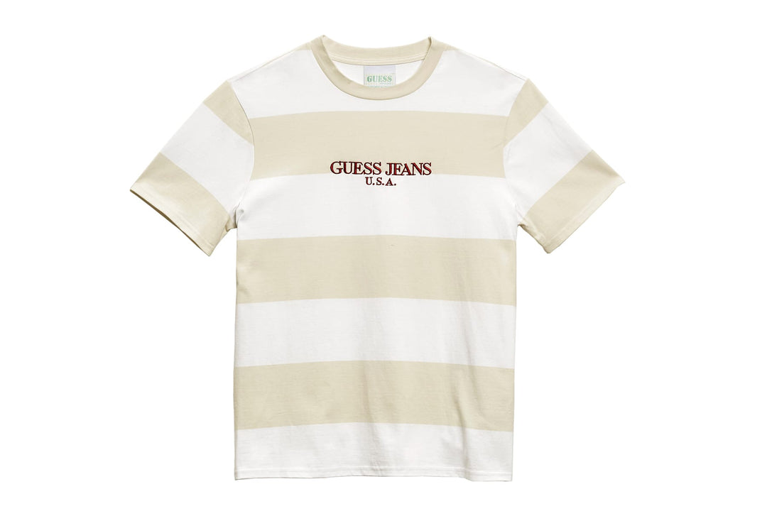 Guess Farmers Market Rugby STripe Tee Winter White | Hype Vault Kuala Lumpur | Asia's Top Trusted High-End Sneakers and Streetwear Store