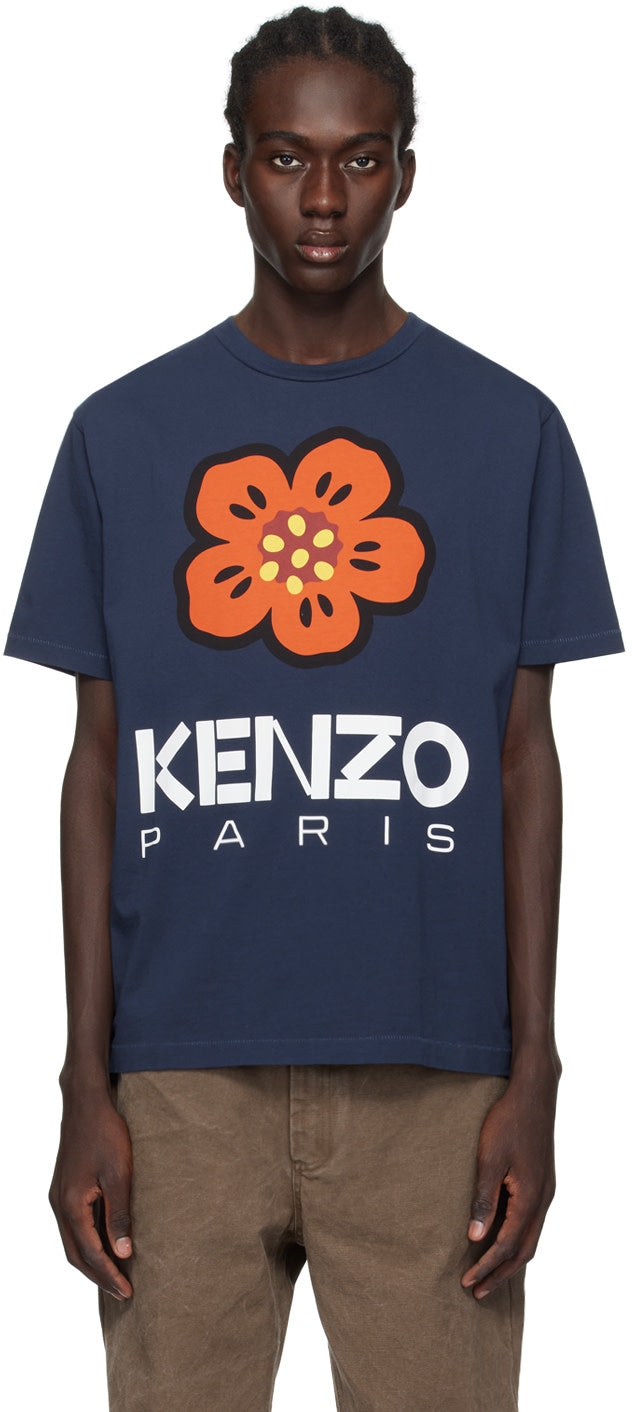 Kenzo Paris Large Boke Flower Oversized T-Shirt Midnight Blue | Hype Vault Kuala Lumpur | Asia's Top Trusted High-End Sneakers and Streetwear Store | Guaranteed 100% authentic